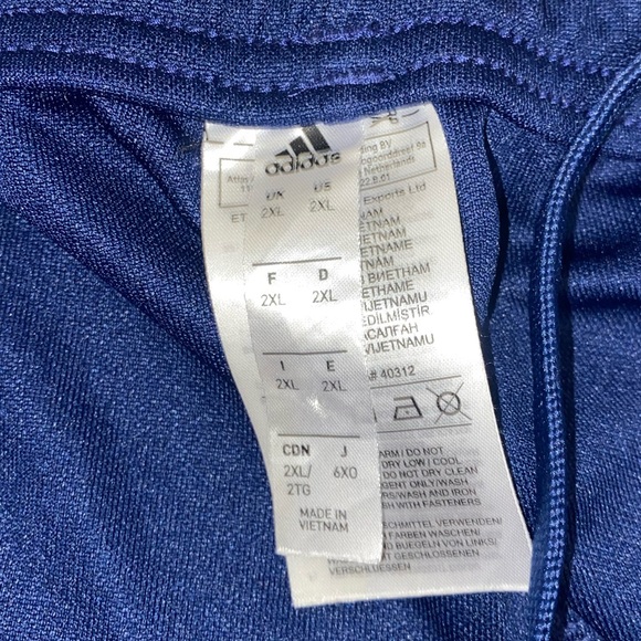 Blue and white adidas pants - Picture 3 of 3